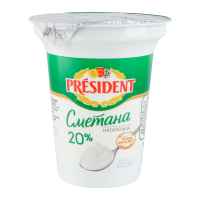 PRESIDENT СМЕТАНА 20% 300Г (СТ)