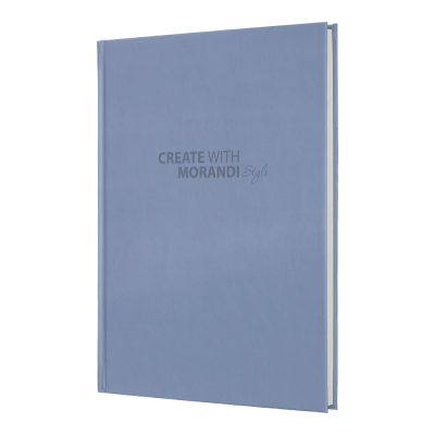 Записна книжка MORANDI STYLE, А5, 80 арк., клітинка, офсет крем, тв. лам. обкладинка, маренго