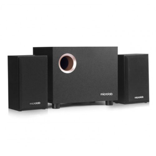 Акустична система MICROLAB M-105 2.1, 10W, mini-jack, чорний