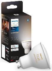 Лампа умная Philips Hue GU10, 5W(50Вт), 2200K-6500K, Tunable white, ZigBee, Bluetooth, диммирование