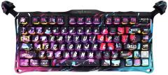 Клавіатура магнітна GravaStar Mercury V75 Pro 80keys, Magnetic Jade Gaming, 8K, USB-A, RGB, Neon Graffiti