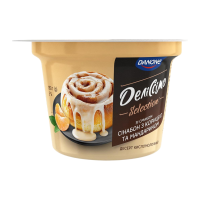 Десерт кисломолочний Danone Selection Деліссімо Зі смаком сінабон з корицею та мандарином з наповнювачем 5% 180г. Склад: молоко нормалізоване, наповнювач Зі смаком Сінабон з корицею та мандарином 18%