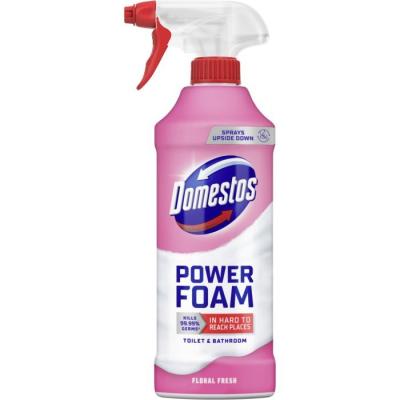 Спрей-піна  д/чищ унітазів та ванн, DOMESTOS 435 мл Квіткова свіжість