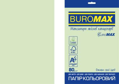 Папір кольоровий PASTEL, EUROMAX, 20 арк., А4, 80 г/м²