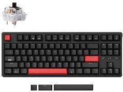 Клавиатура механическая Keychron C3 Pro 87Key, K pro Brown, USB-A, QMK, Hot-swap, EN/UKR, RGB, черный