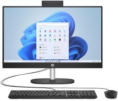 Комп'ютер персональний моноблок HP All-in-One 23.8" FHD IPS AG, Intel U5-125U, 16GB, F512GB, UMA, WiFi, кл+м, DOS, чорний