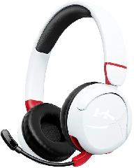 Гарнитура игровая HyperX Cloud Mini, mini-jack/BT, 1.2м, белый-красный