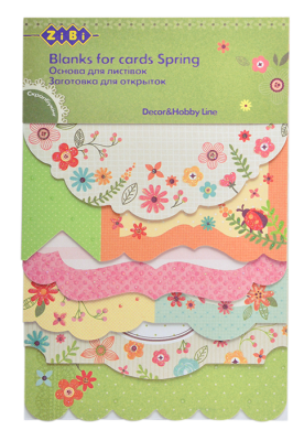 Набір заготовок для листівок SPRING, 18 шт.