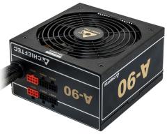 Блок живлення CHIEFTEC A-90  (650W), >90%, 140мм, 1xMB 24pin(20+4), 1xCPU 8pin(4+4), 3xMolex, 6xSATA, 2xPCIe 8pin(6+2), Modular