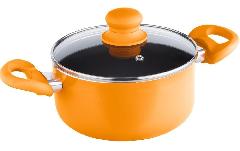 Кастрюля Lamart LT1032  алюминиевая с антипригарным покрытием, (3л) orange