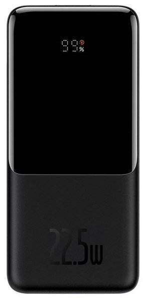 Портативное зарядное устройство Power Bank Baseus 10000mAh 22.5W Elf Digital Display Cable USB-C + Lightning Black