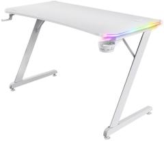 Стіл Trust GXT 709W LUMINUS, (120х74см), RGB, білий