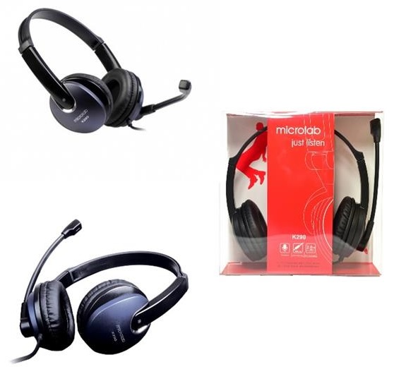 Гарнитура MICROLAB K290B Black