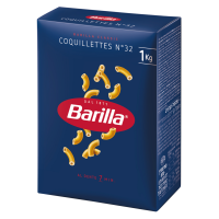 Barilla Макарони Coquilettes з твердих сортів пшениці 1кг. . Алергени: пшениця, глютен. Може містити сліди сої. Термін придатності - 960 діб. Виробник: ”Barilla G.&R. Fratelli S.p.A“. Адреса виробника
