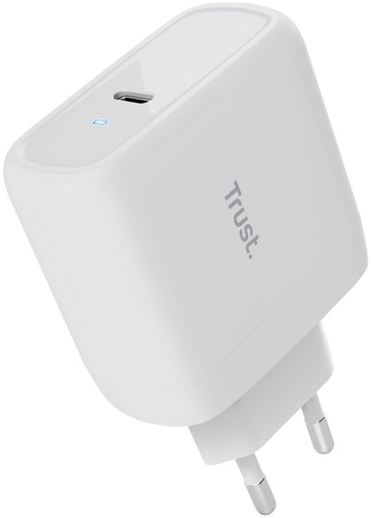 Зарядное устройство сетевое Trust Maxo 65Вт, USB-C PD, білий