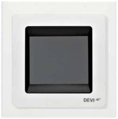 Терморегулятор Devi Devireg Touch 5...45 °C для теплої підлоги сенсорний вбудований дротовий датчик 16A 230В білий