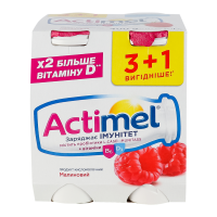 ACTIMEL   4Х100Г : МАЛИНА