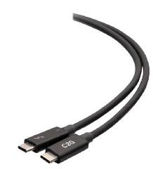 Кабель C2G USB-C Thunderbolt 4 2.0м Активный 40Gbps AM/AM Черный