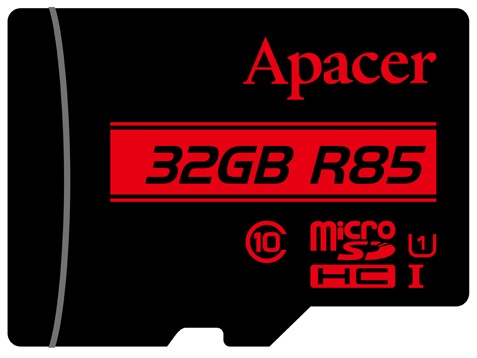 Карта памяти Apacer microSD  32GB C10 UHS-I R85MB/s + SD