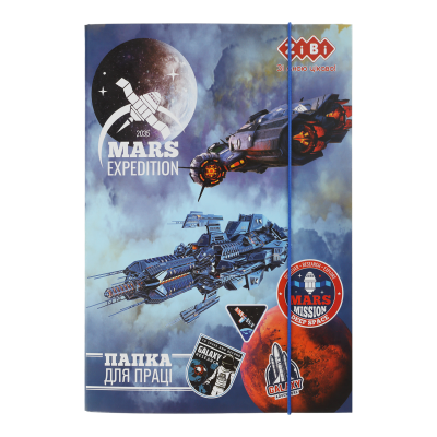 Папка для праці COSMO STAR, картонна, на резинках А4+ (300х212х28мм), KIDS Line