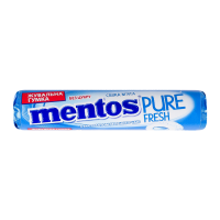Гумка жувальна Mentos Pure fresh Свіжа м`ята 15.75г. Склад: підсолоджувачі (Е965, Е420, E967, Е965(іі), Е951, E950), основа гумова, стабілізатор (Е422), мальтодекстрин, ароматизатори (М`ята, Освіжаючи, 16 шт.