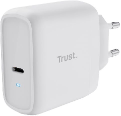 Зарядное устройство сетевое Trust Maxo 65Вт, USB-C PD, білий