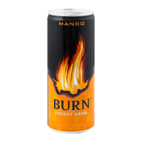 Напій енергетичний Burn Mango б/а с/газ 250мл