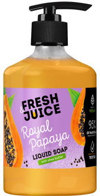 Мило рідке Fresh Juice 460мл  Royal Papaya New
