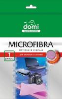 Салфетка мікрофібра екранів та оптики 1шт DOMI