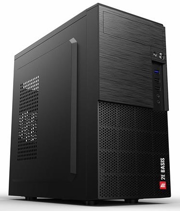 Корпус 2E Basis RD8603U-400 з БЖ 2E ATX400W, 1xUSB3.0, 2xUSB2.0, VGA 320мм, mATX, чорний