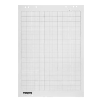 Блок паперу для фліпчартів JOBMAX, 10 арк. клітинка, 64 х 90см, у поліетил. пакеті