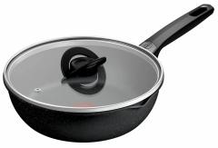 Мультисковорода Tefal Expertise, з кришкою, 24см, алюміній, бакеліт, скло, чорний