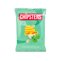 Chipster`s Чипси картопляні велика хвиля зі смаком Сметана та зеленнь 95г. продукт може містити сліди арахісу. Термін придатності: 270 діб. Виробник: ТОВ «КЛУБ ЧІПСІВ». Адреса потужностей виробництва: