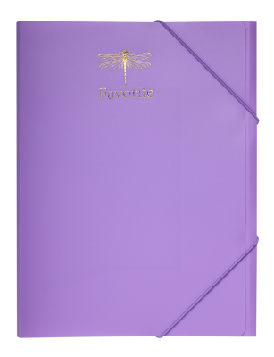 Папка на резинках FAVOURITE, PASTEL, А4, рожева