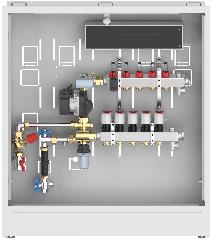 Распределительная станция Danfoss UnoFloor Mixing Icon 24 В SSM AB-PM FHM-C1 8 контуров правое подключение