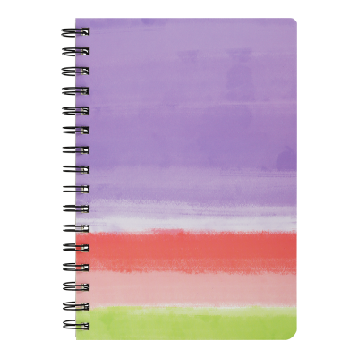 Книга для нотаток COLOUR LINES, А5, 96 арк., клітинка, тв. картонна обкладинка, синя