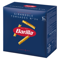 Barilla Макарони Girandole Torsades з твердих сортів пшениці 1кг. . Алергени: пшениця, глютен. Може містити сліди сої. Термін придатності - 960 діб. Виробник: ”Barilla G.&R. Fratelli S.p.A“. Адреса ви