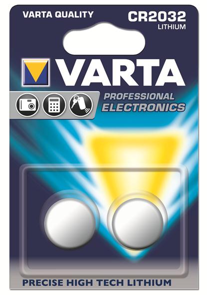 Батарейка Varta літієва CR2032 блістер, 2шт