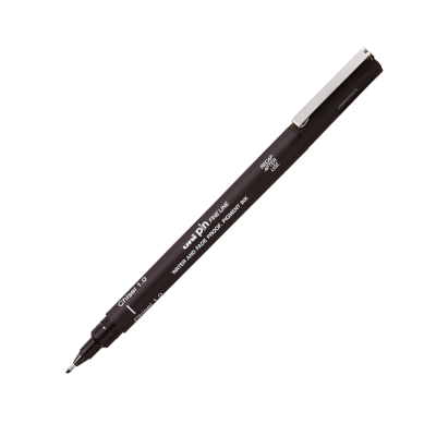 Лайнер Uni PIN Chisel FINE LINE, 1-3 мм, чорний