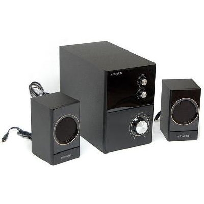 Акустична система MICROLAB M-223 2.1, 17W, mini-jack, чорний
