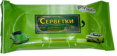 Серветки вологі для автоскла, 15шт.