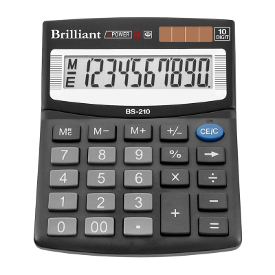 Калькулятор Brilliant BS-210, 10 розрядів