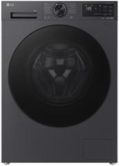 Стиральная машина LG фронтальная, 8кг, 1200, A, 48см, дисплей, пар, инвертор, чорний матовий