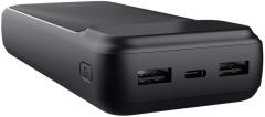 Акумулятор портативний літій-іонний power bank Trust Avala, 20000мА·год, 2хUSB-A/USB-C, 20W, PD/QC 3.0, чорний