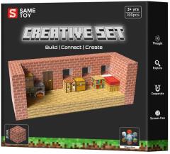 Конструктор магнітний Same Toy Creative Set Brick House 100ел