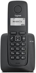 Радіотелефон DECT Gigaset A116, чорний