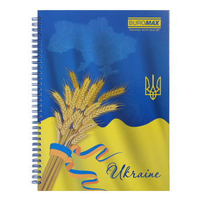 Зошит для нотаток А4, 96 арк., пружина, кл., тв. лам. палітурка