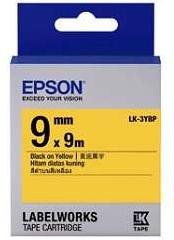 Картридж с лентой Epson LK3YBP принтеров LW-300/400/400VP/700 Pastel Blk/Yell 9mm/9m