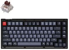 Клавиатура Keychron V1 84 Key QMK Gateron G PRO Brown Hot-Swap RGB Frosted Black