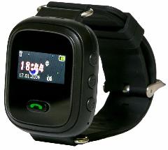 Детские телефон-часы с GPS трекером GOGPS ME K11 Черные